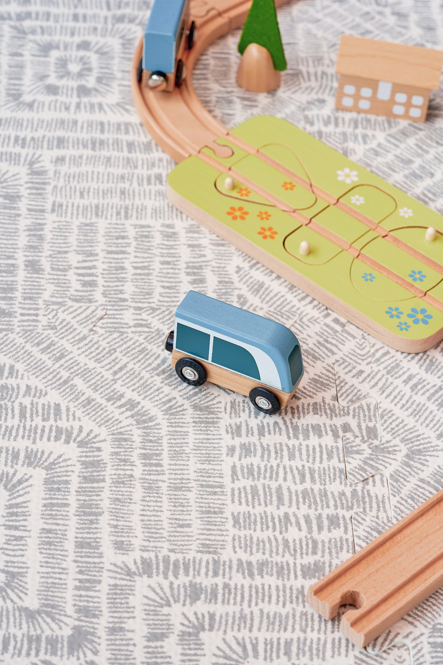Grey Maze Playmat