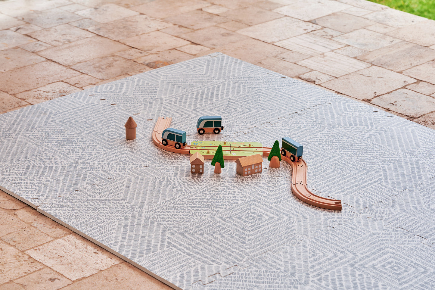 Grey Maze Playmat