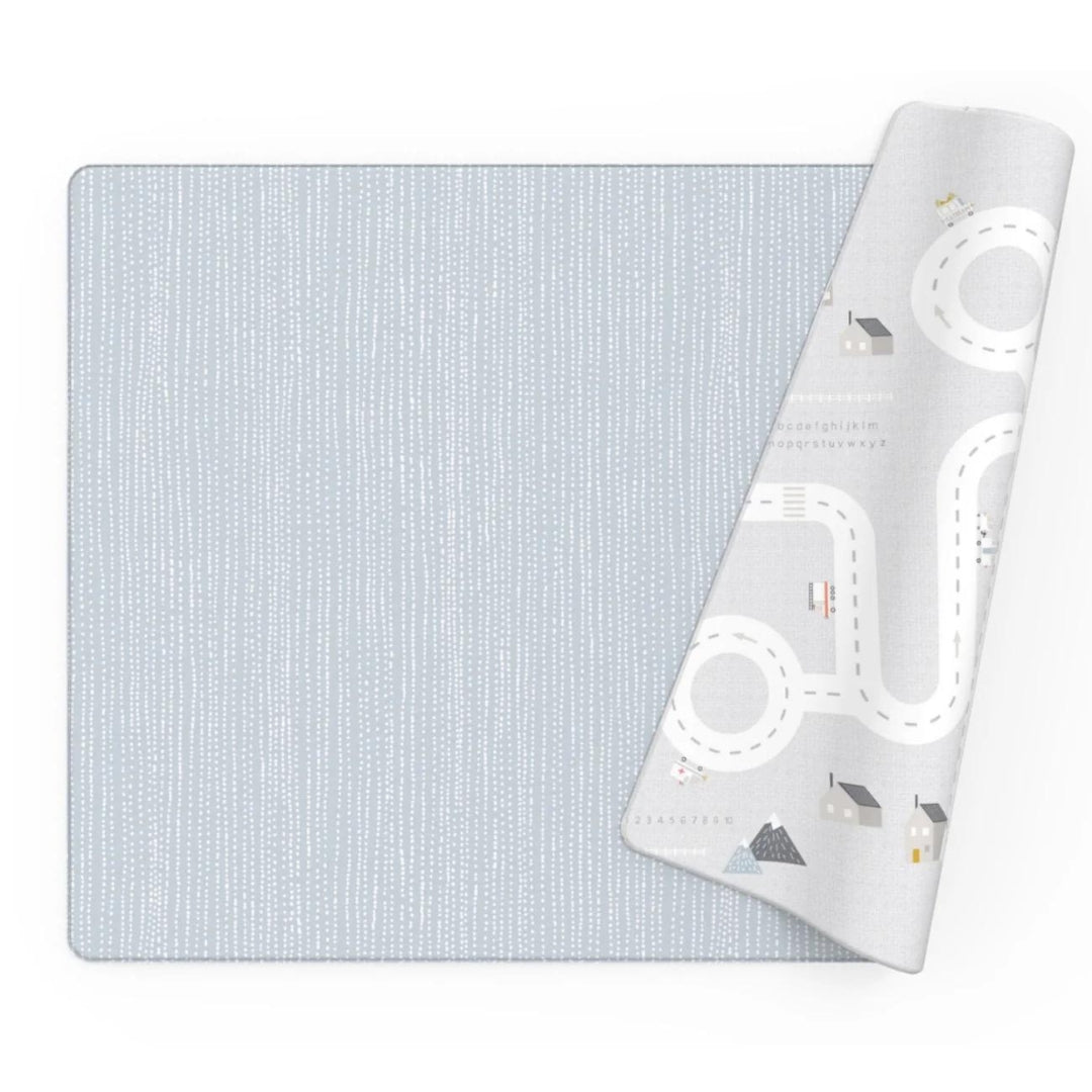 Alfombra Nordic Road + Blue Dots