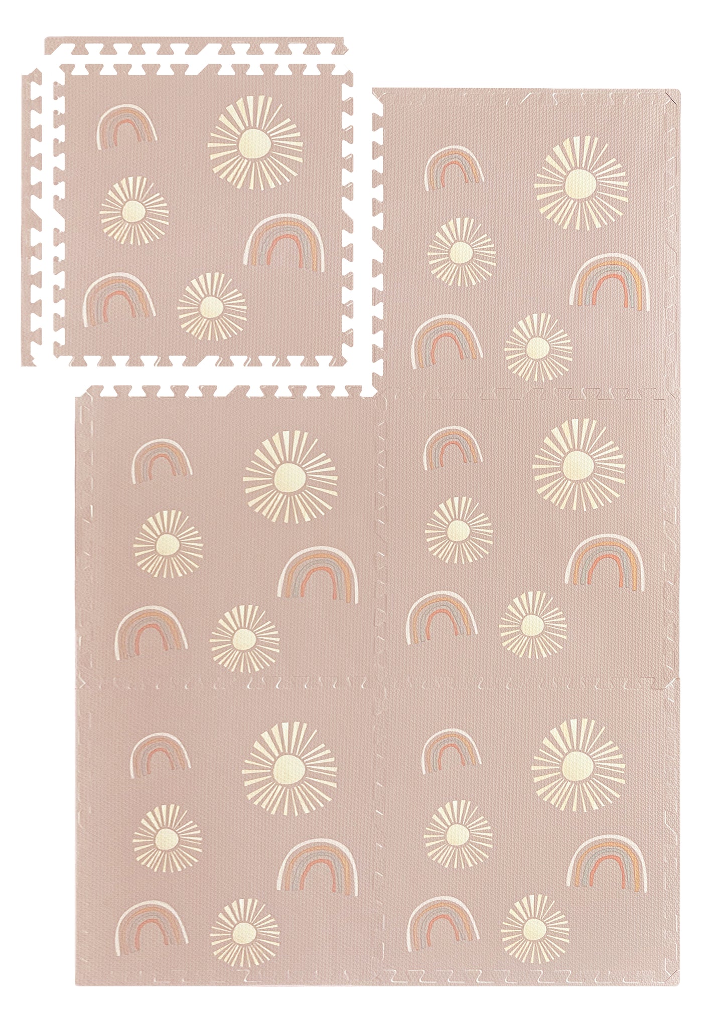 Pink Rainbow & Sunshine Playmat