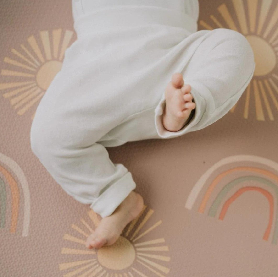 Pink Rainbow & Sunshine Playmat