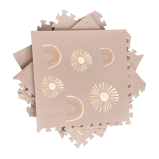 Pink Rainbow & Sunshine Playmat